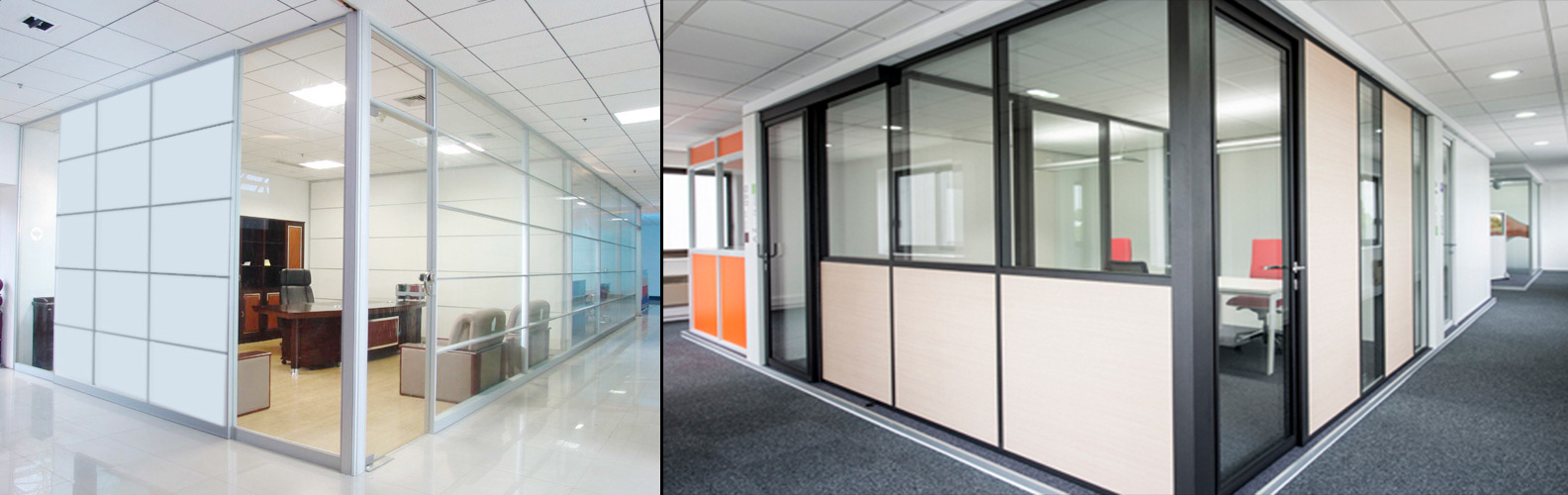 Aluminium partition | Ashpra Interiors